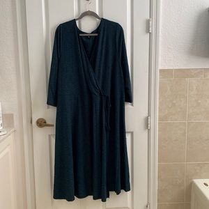 Dark Green Torrid Wrap Dress